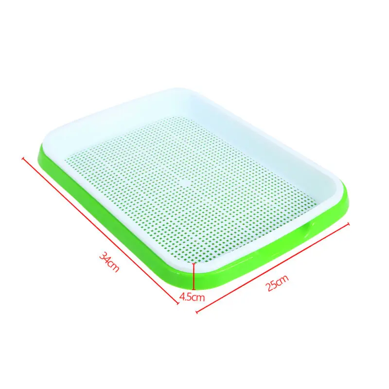 10pcs Seed Sprouter Tray Plastic Soil Free Capacity Wheat Grass Gardening Germinator Grow Box | Дом и сад