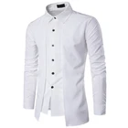 Новый стиль 2018 повседневная мужская рубашка