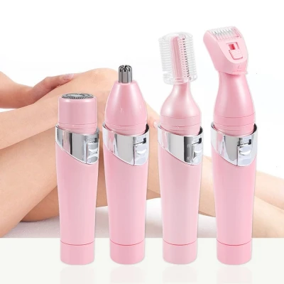 4-в-1 с различными головками может использоваться как триммер для длинных волос в