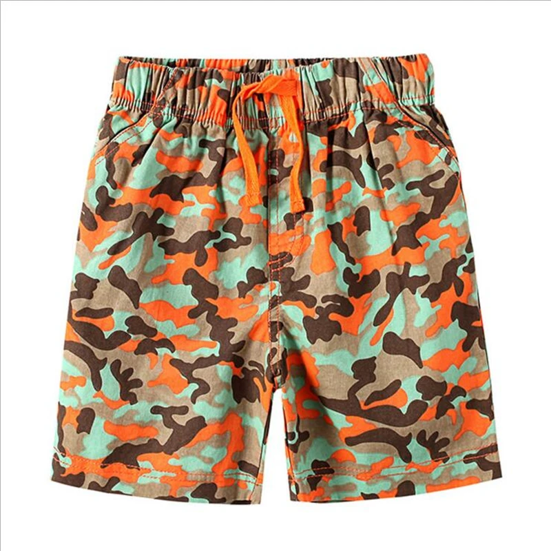 

2-7T Summer Camouflage Color Children Thin Beach Shorts Boys Casual Pants Cotton Kids Drawstring Shorts Sport Shorts Boys Pant