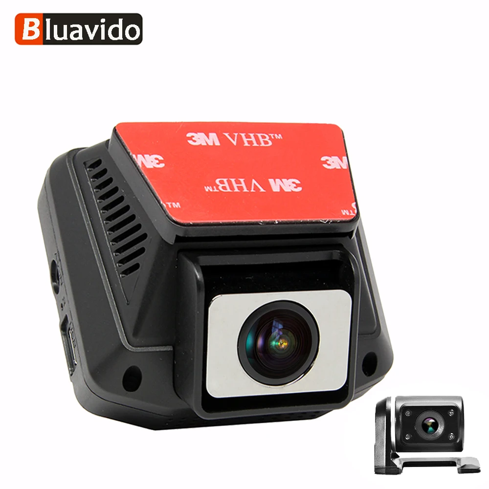 Bluavido FHD 1080 P araba dvr'ı WiFi Dash Kamera WDR Gece Görüş IMX323 Novatek 96658 Çift Kamera otomatik Video Kaydedici Döngü kayıt