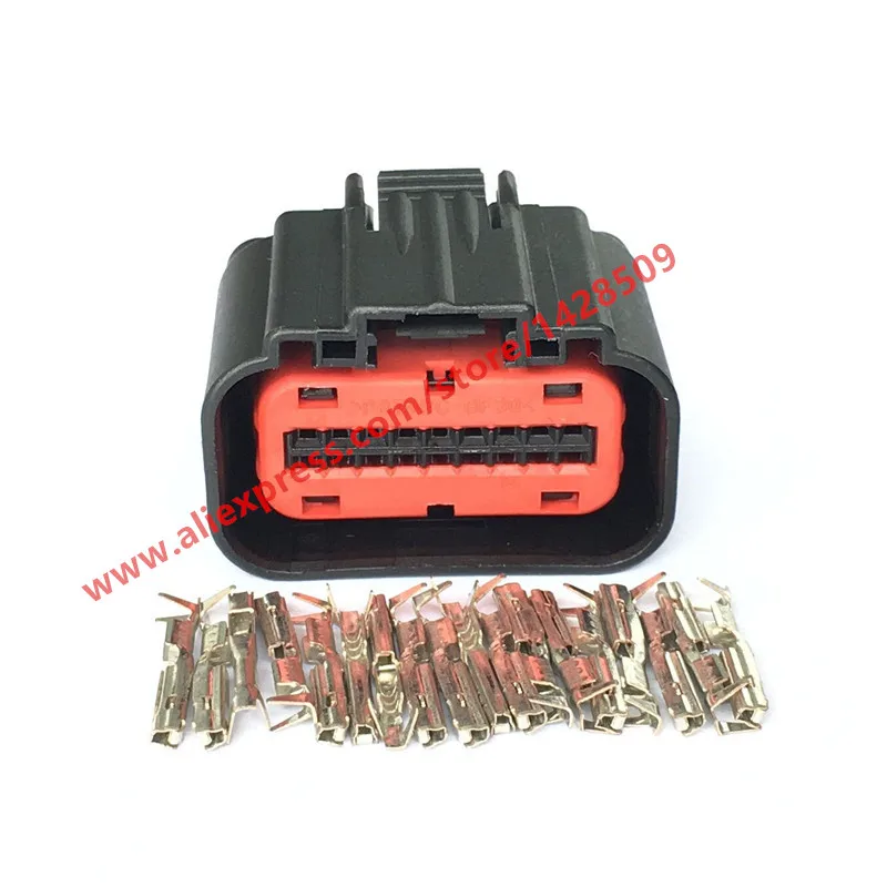 

10 Sets 18 Pin ECU Socket Automotive Air Flow Meter Plug ACC Cruise Connector For Car Land Rover Ford Range Rover