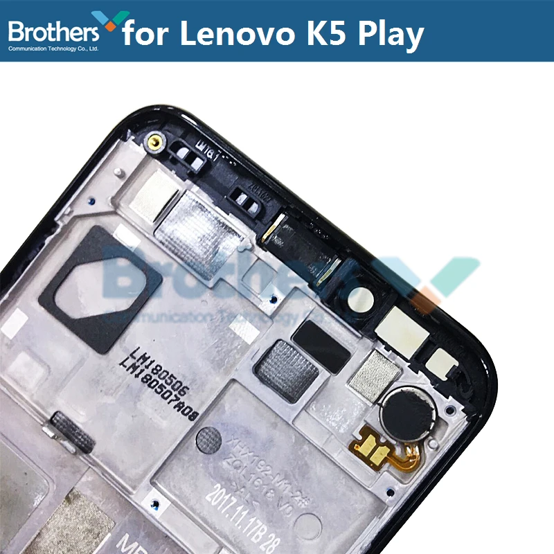 Передняя рамка для Lenovo K5 Play Восстановленный оригинальный передний корпус L38011