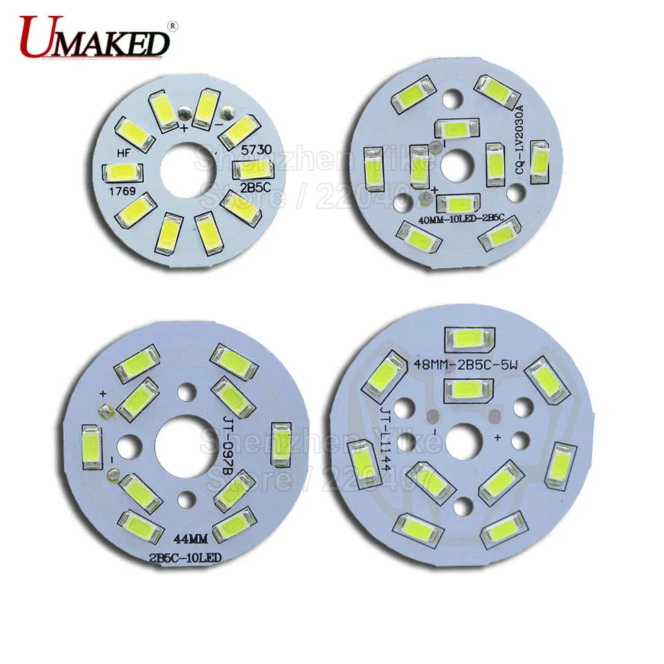 5 Вт SMD5730 яркость SMD светильник светодиодный панель лампы для pcb для потолка с светодиодный, алюминиевая пластина база с smd чип