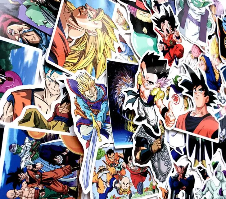 Наклейки с Аниме Драконий жемчуг Супер Saiyan Goku наклейки для сноуборда багажа