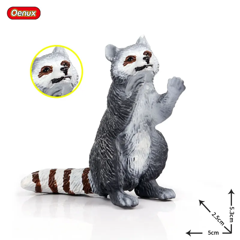 Фигурки Oenux из альпаки и енота имитация диких животных 8 шт.|Игровые фигурки