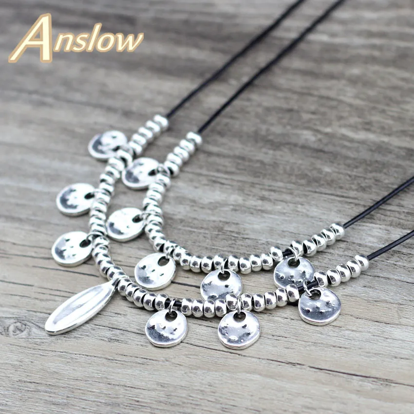 Модные ювелирные изделия Anslow новый дизайн круглые шармы аксессуар ожерелье на