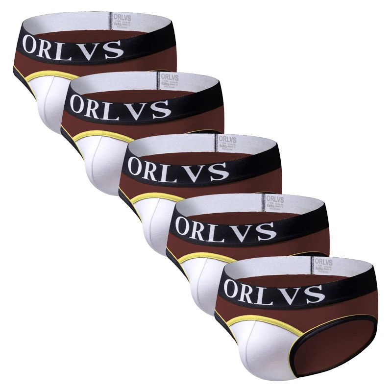 ORLVS Брендовые мужские трусы домашняя одежда мужское нижнее белье Однотонные