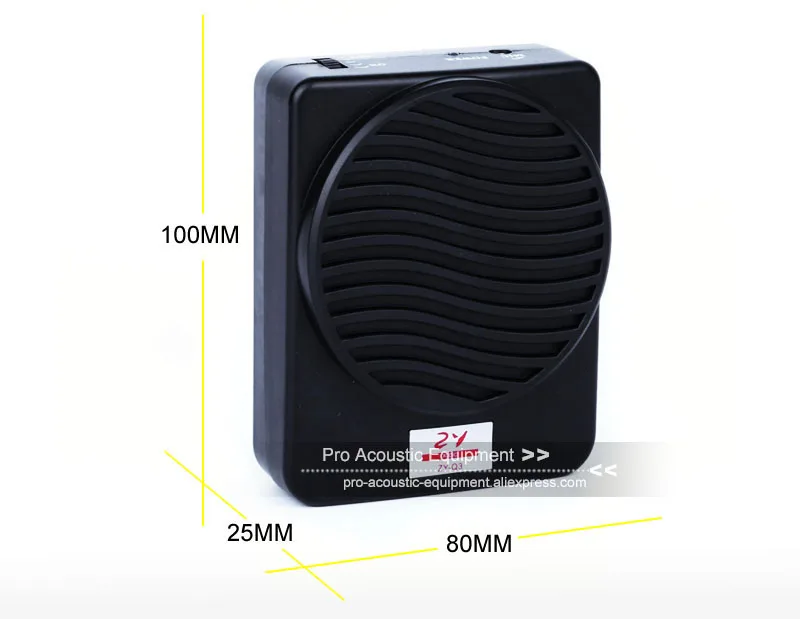 Портативный мини мегафон с усилителем голоса 25 Вт|waistband speaker|portable waistband voice