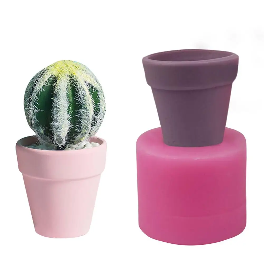 

1Pcs 3D Barrel Flower Pot Shape Silicone Mold 7 * 7 * 6cm Fondant Cake Mold Declaration Tools DIY Clay Resin Craft Mold