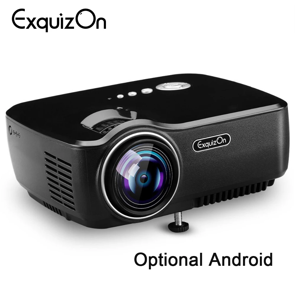 Exquizon GP70 проектор 1800 люмен 1080P для домашнего кинотеатра с бесплатным HDMI