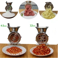 mini household manual stainless steel meat mincer meat grinder 10 zf