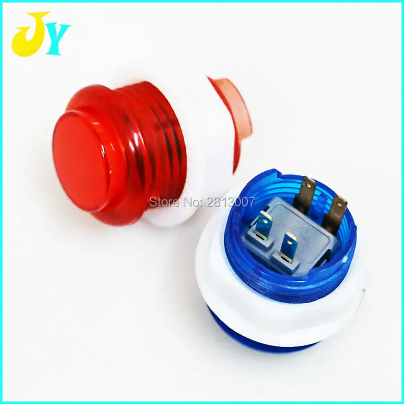 2 шт./лот 5 в светодиодные кнопки освещения 24 мм аркадная кнопка со встроенным