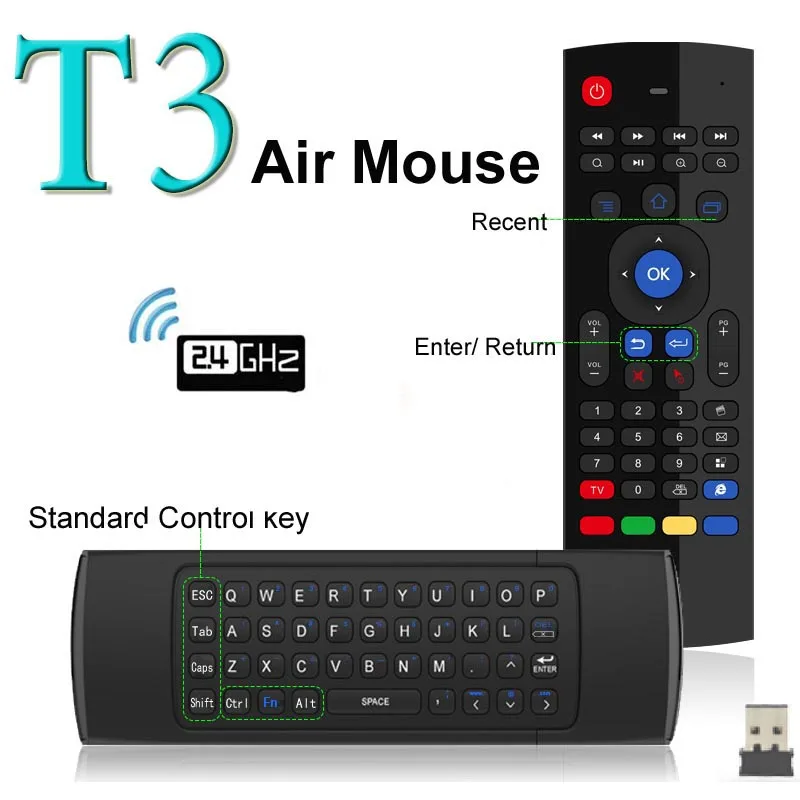 Беспроводная мини-клавиатура Fly Air Mouse с микрофоном пульт дистанционного