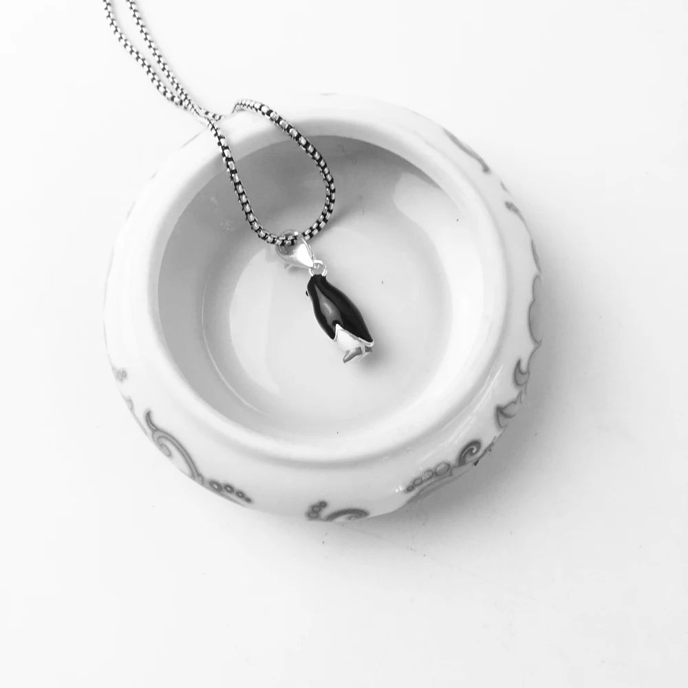 Charm Pendant Penguin 2018 Fashion Jewelry Trendy Real Authentic 925 Sterling Silver Gift For Women Men Fit Bracelet | Украшения и