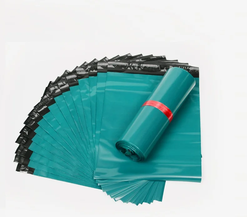 Бесплатная доставка зеленые поли самозапечатывающиеся почтовые пакеты