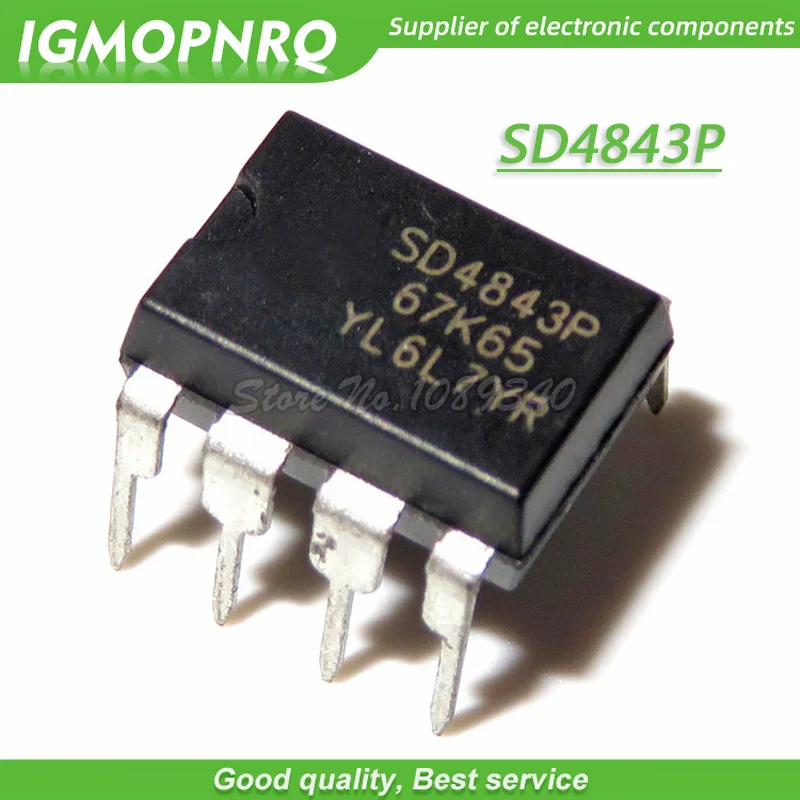 10 шт./лот SD4843P SD4843 SD4843P67K65 DIP8 импульсный чип новый оригинальный | Электронные