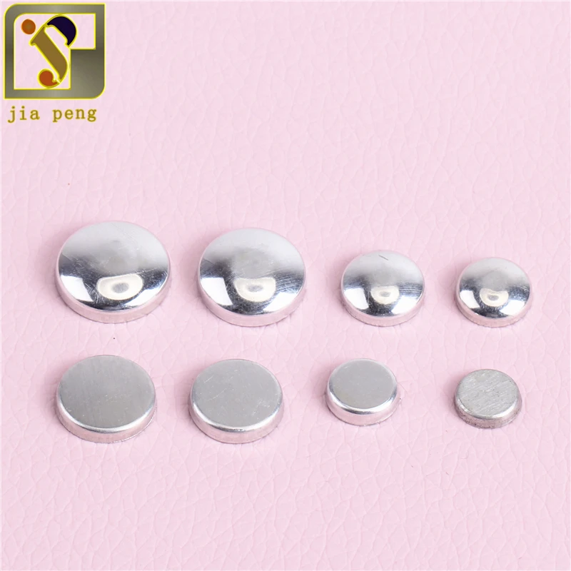 100 Набор тканевых кнопок с плоской задней поверхностью металлическая форма хлеба
