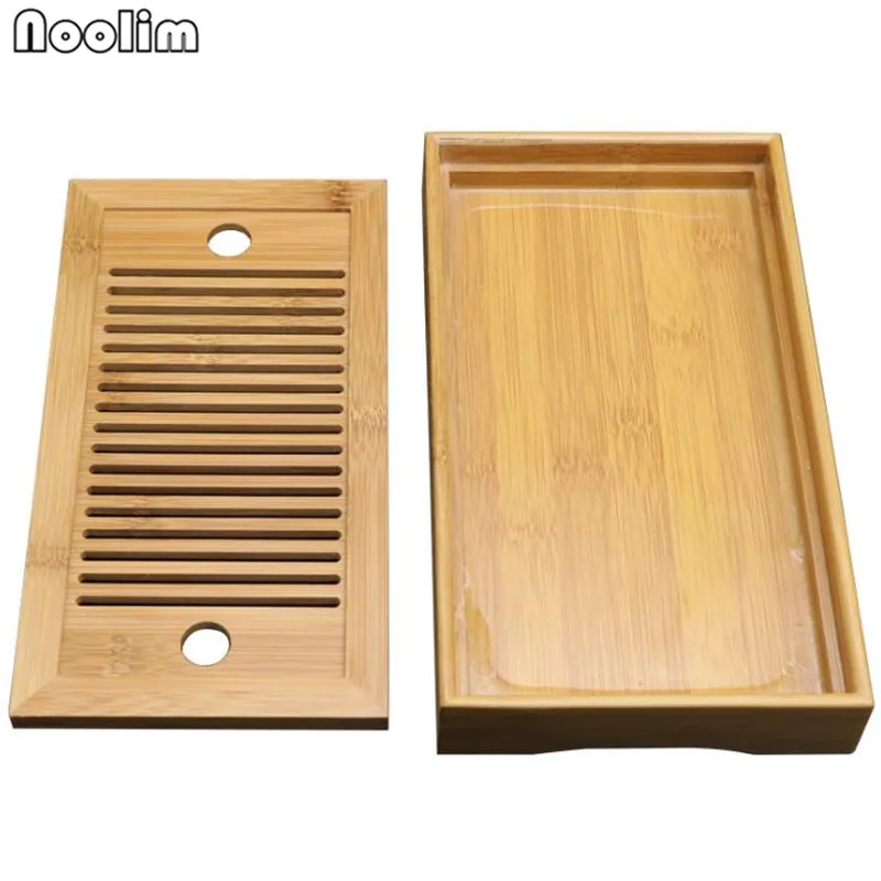 Бамбуковые чайные подносы столик с сушилкой китайский сервировочный поднос