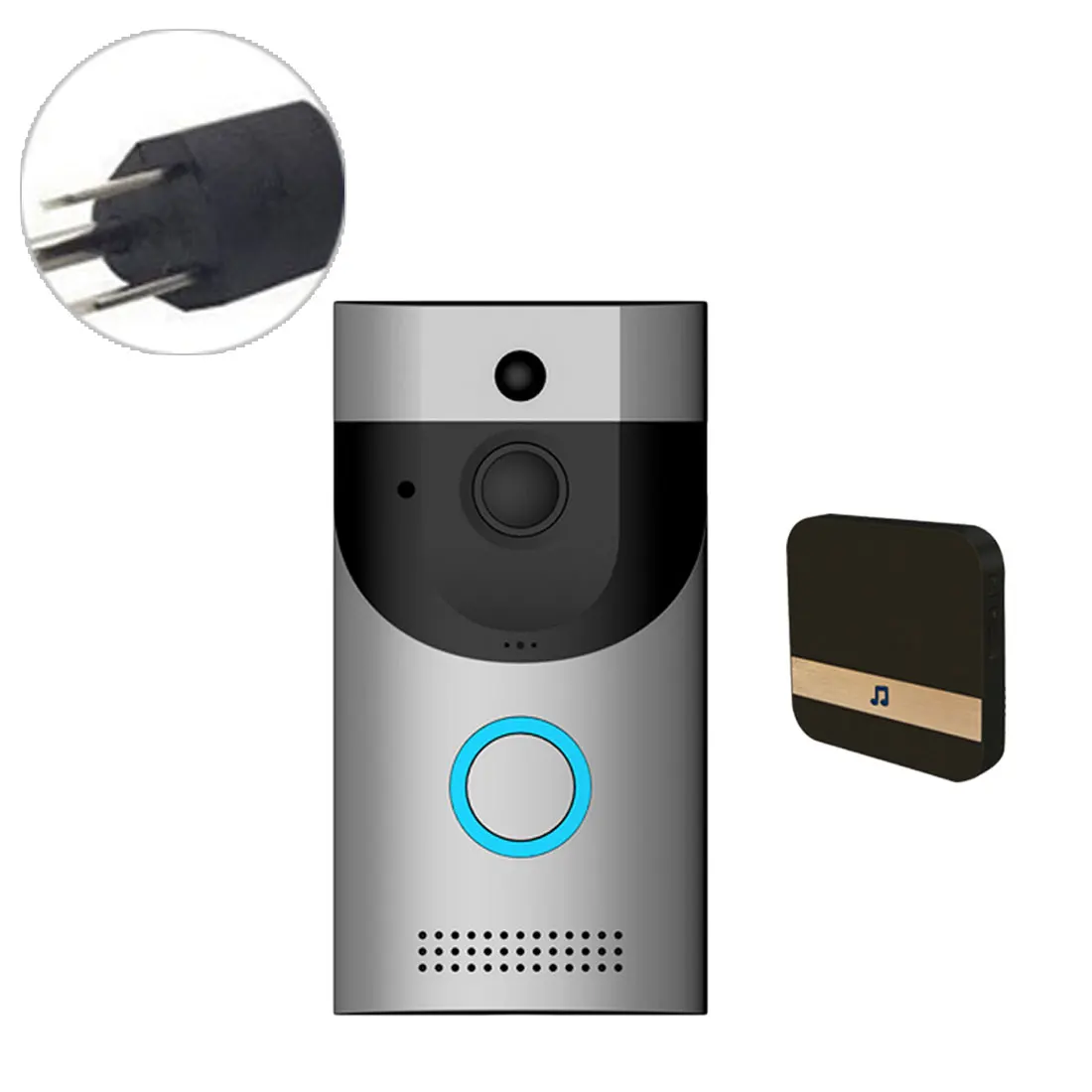 B30 E.U regulations Беспроводной Wifi дверной звонок умный видео телефон 720P HD WiFi безопасность IP68 Водонепроницаемая камера ИК Ночное Видение - Цвет: B30 E.U regulations