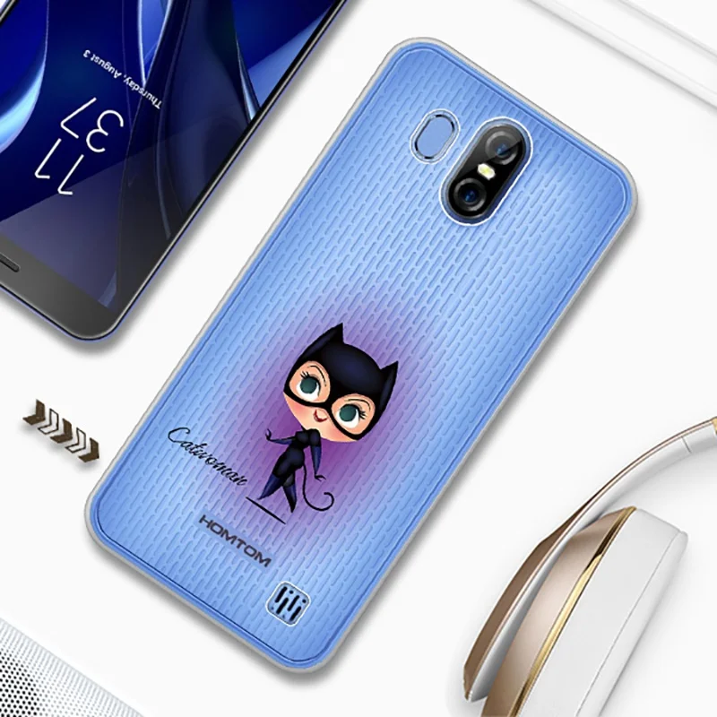 UTOPER паук телефон чехол для HOMTOM S16 силиконовый Железный человек ультра тонкий