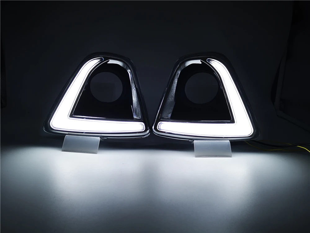 CSGJMY светодиодный автомобиля DRL Габаритные огни туман отверстие лампы с сигнальные лампы для Mazda CX-5 cx5 cx 5 2012 2013