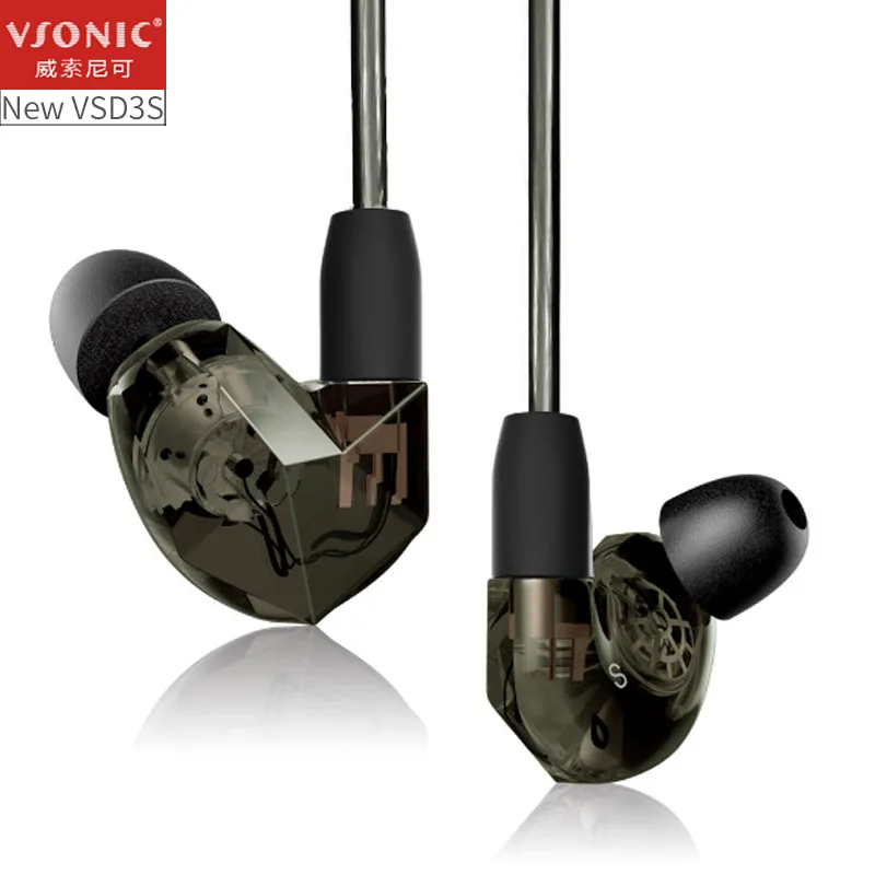 Vsonic новый vsd3s внутреннего уха hifi наушники iem | Электроника