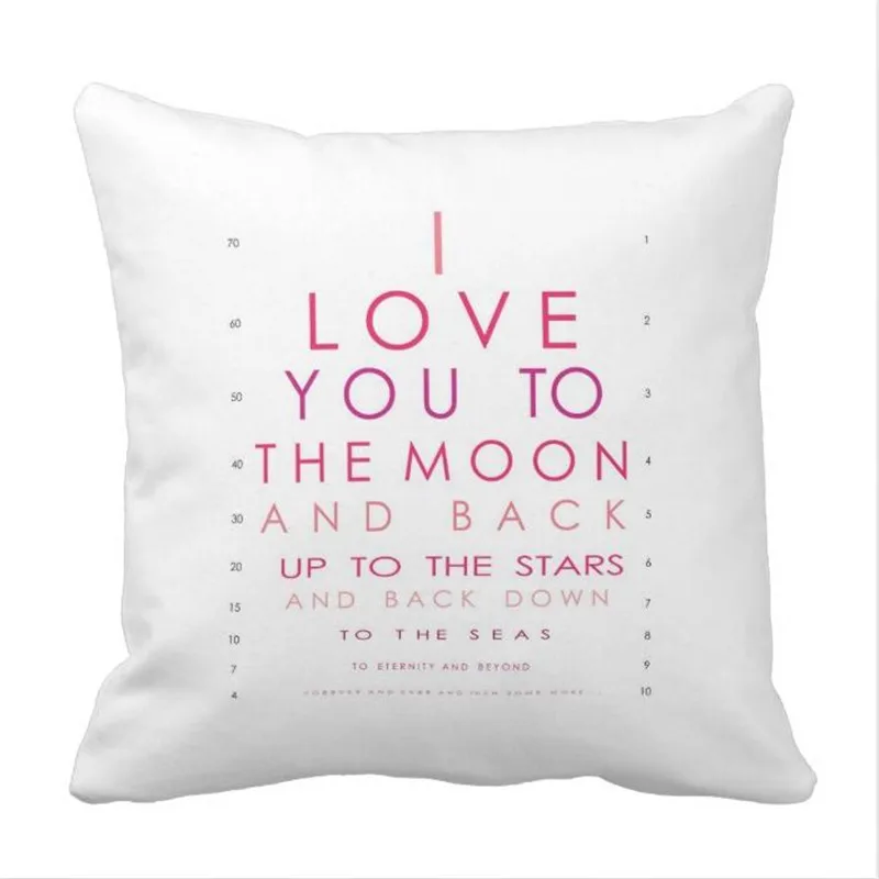 Чехол накладка на подушку с надписью I love you to the moon and back|pillow case|throw pillow casespillow case |