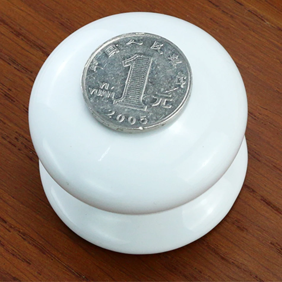 50 мм диаметр белый Керамика книжный шкаф дверные ручки комод calabash Кухня гардероб