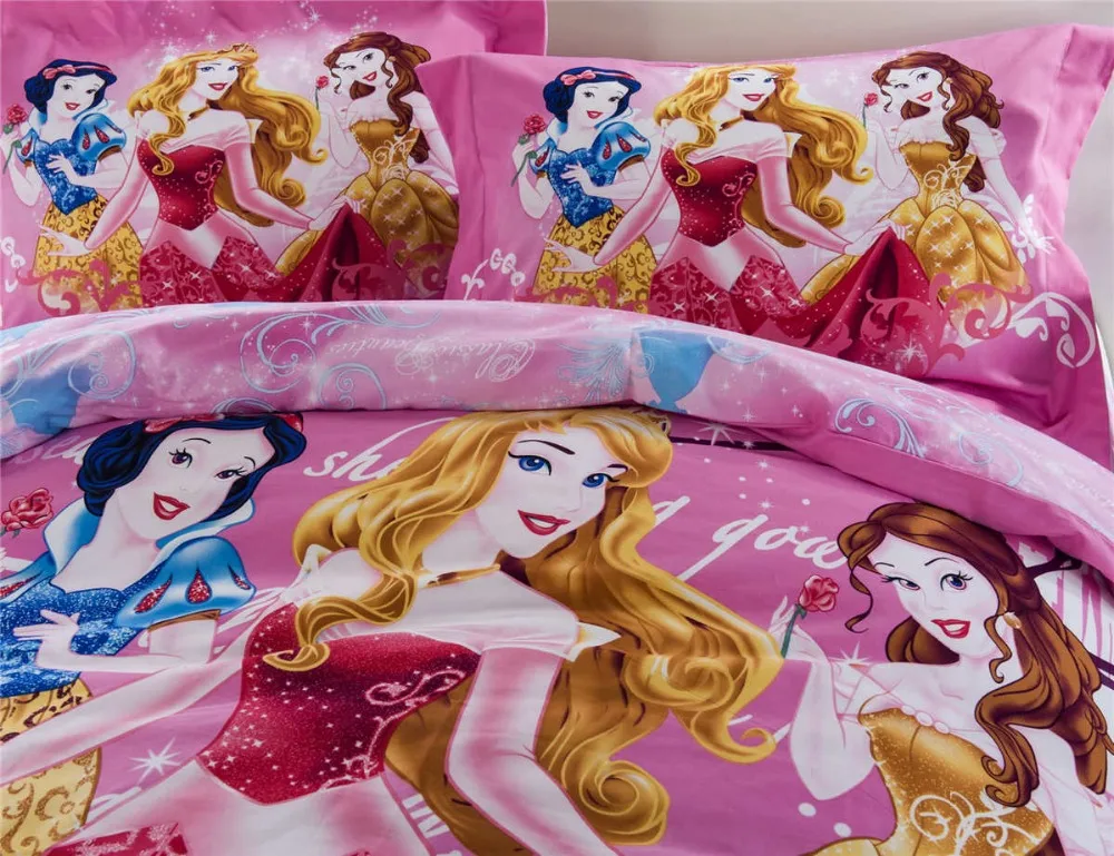 Комплект постельного белья принцессы наволочки для маленьких девочек