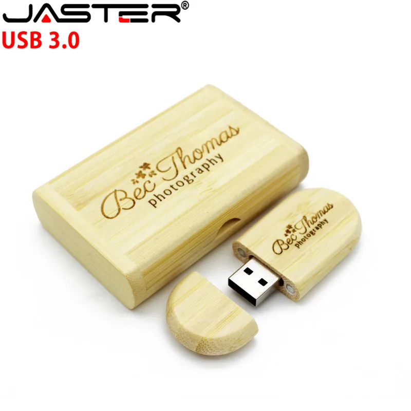 JASTER USB 3.0 Flash Drive Walnut Oval Pendrive 8GB 16GB 32GB 64GB Gift Pen with Wooden Box Free Logo Printing | Компьютеры и офис