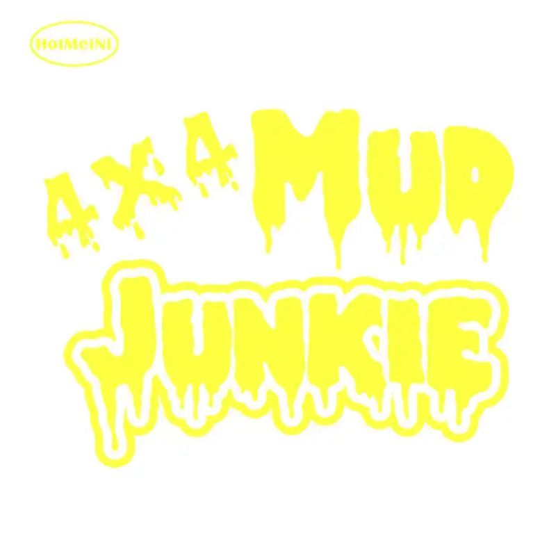 HotMeiNi 4X4 грязи JUNKIE забавные виниловые наклейки для автомобилей и мотоциклов