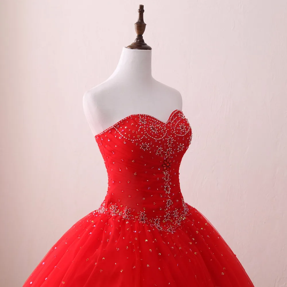 Великолепные Quinceanera платье с бисер Раффлед Тюль вечерние 15 лет открытыми плечами