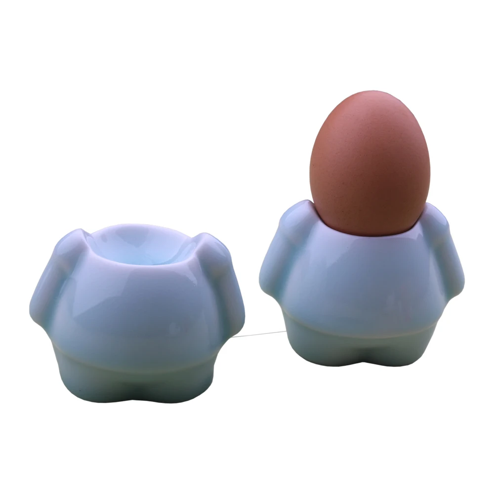 D 2pcs/Lot Ceramic Egg Holder Cups,Egg Cup Set - Color: D