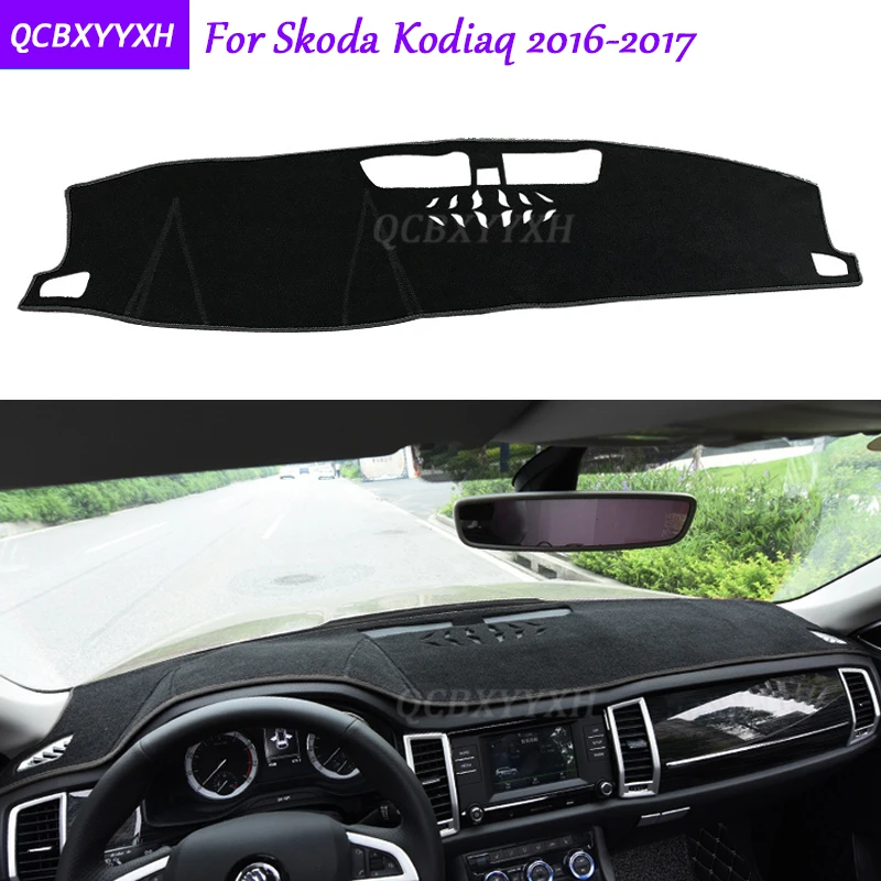 Коврик для приборной панели Skoda Kodiaq 2016 2017 защитный коврик интерьера Photophobism