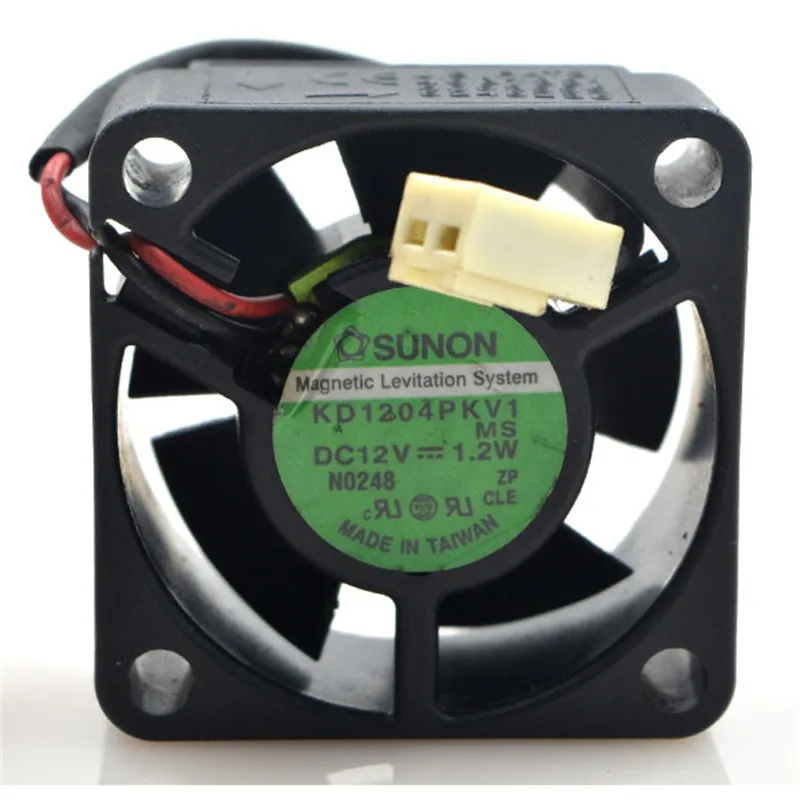 Sunon оригинальный KD1204PKV1 DC 12V 1 2 W 4020 40*40*20mm 7200RPM провода Компьютер двойной шаровая