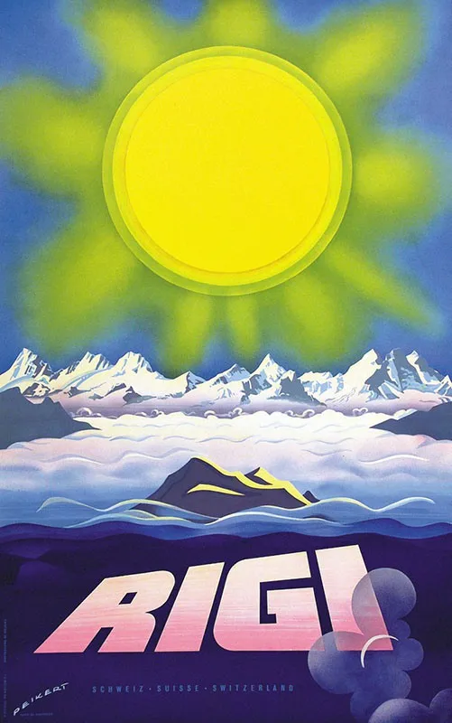 Швейцария Люцерна Туризм постеры Arth-Rigi-образный классические настенные наклейки