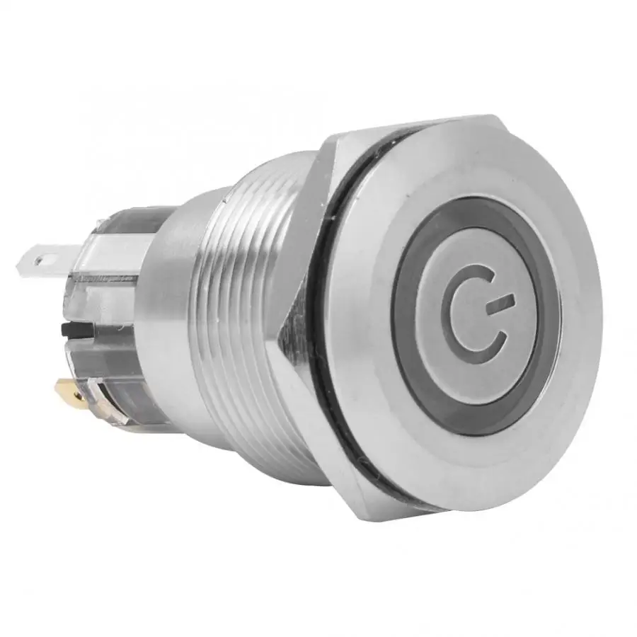 20 шт. защитный переключатель из нержавеющей стали с плоской круглой