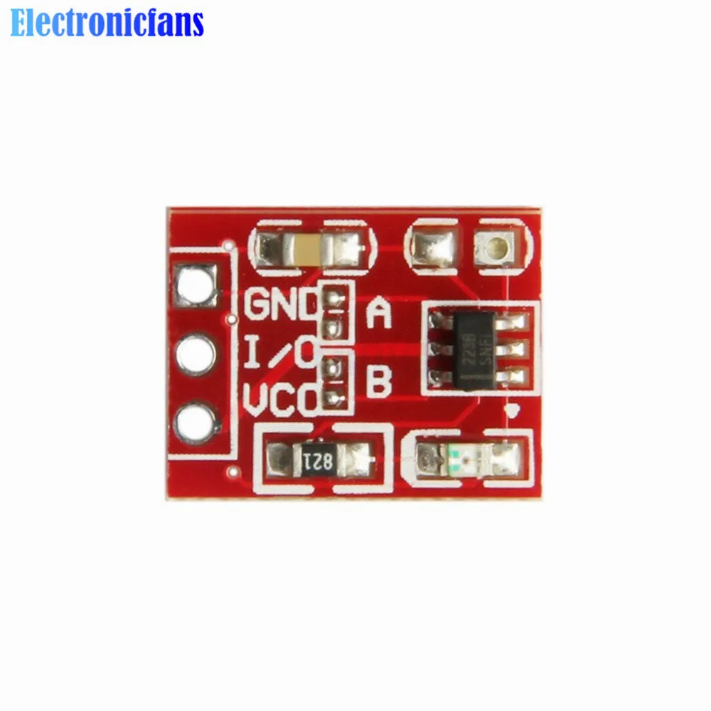 Сенсорный кнопочный коммутационный модуль TTP223 5 шт./лот сенсорная кнопка