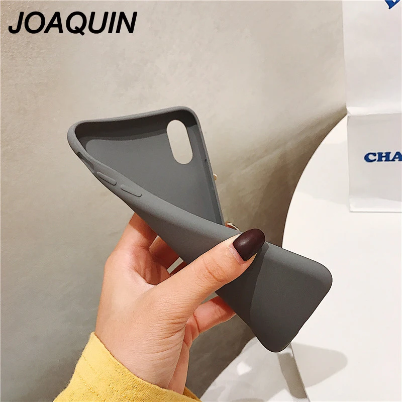 High quality Pure Gray Soft Phone Case for iphone 5 Popular Skin Ultra thin Back Covers SE 6 7 8Plus X XR XS MAX |