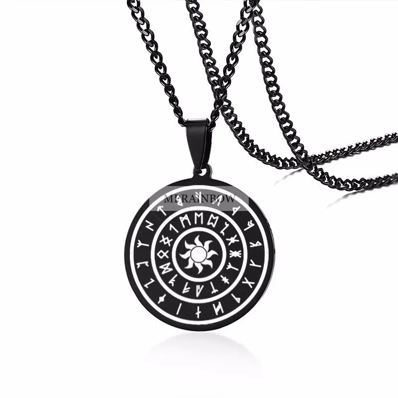 style4 Персонализированные лазерная Нержавеющая сталь, sigil of Lucifer Бафомет кулон Цепочки и ожерелья сатанизма Соломоновых Островов Viking ювелирные изделия - Окраска металла: style4