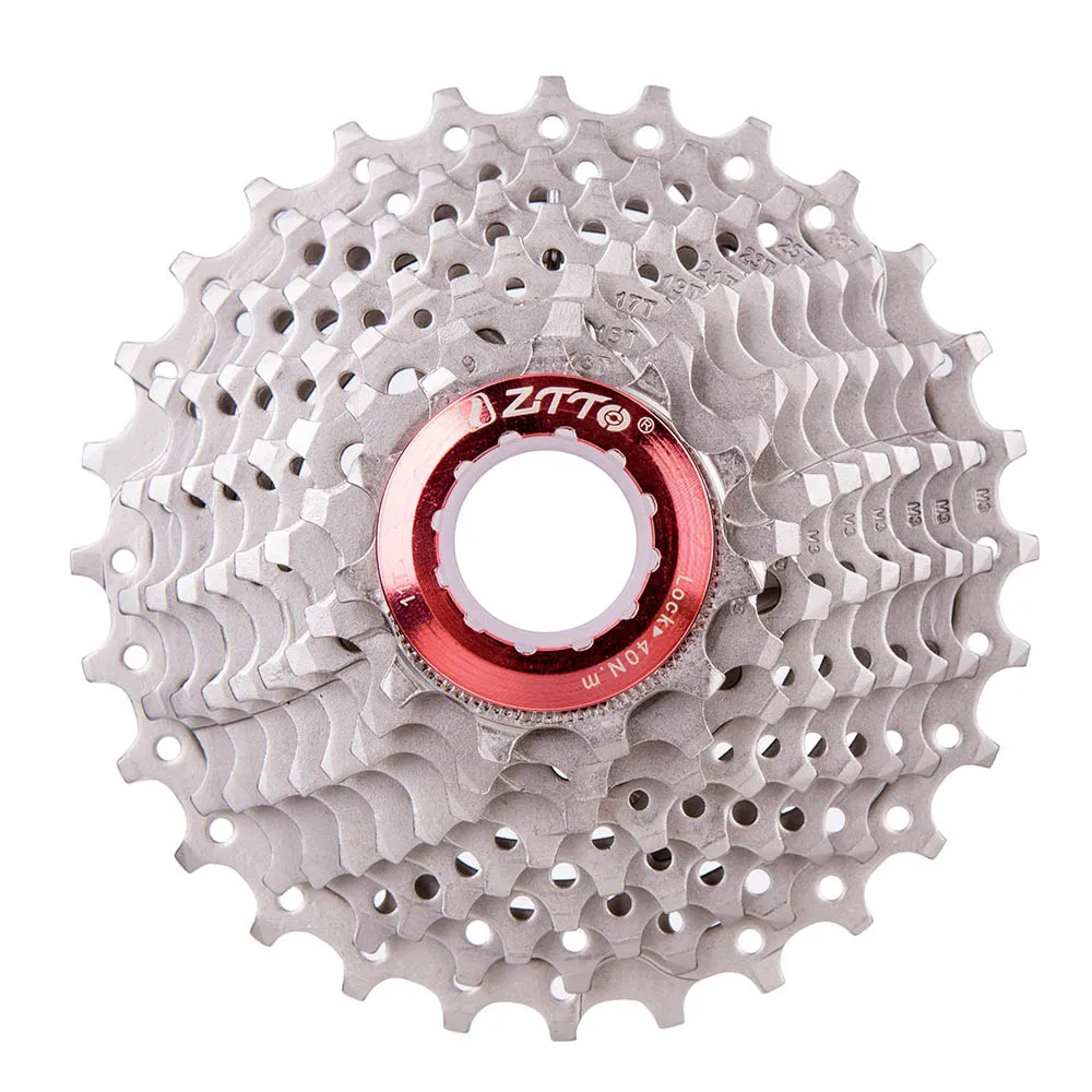 9s 28T SILVER ZTTO 9s 11-28T кассета 9 скоростей свободного хода дорожный велосипед велосипедные части 18S 27S скоростные звездочки для шоссейного велосипеда горный велосипед - Цвет: 9s 28T SILVER