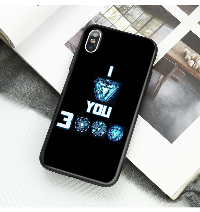 Железный человек I love you 3000 чехол для телефона iPhone X 7 Plus XS Мстители эндшпиль