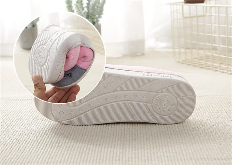 

Men Slippers Warm Plush Winter Fur Slippers Soft Indoor Cute Cartoon Shoes Flat With Home Slippers Slides Mens Slipper Male