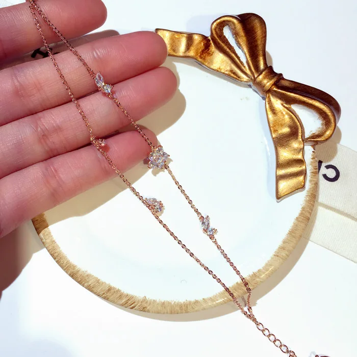 NAWEILY двухслойные женские браслеты с цветами и кристаллами новинка 2020 модные