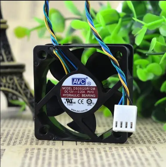 Новый AVC 5020 P010 12V 0.20A 5 см DS05020R12M четырехпроводный Вентилятор охлаждения процессора