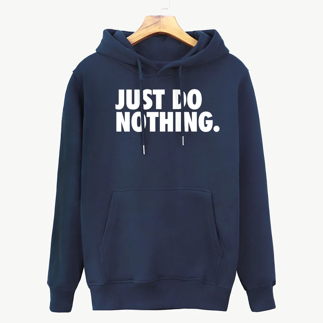 Женская толстовка в стиле хип хоп JUST DO NOTHING пуловер с капюшоном и надписью Осень