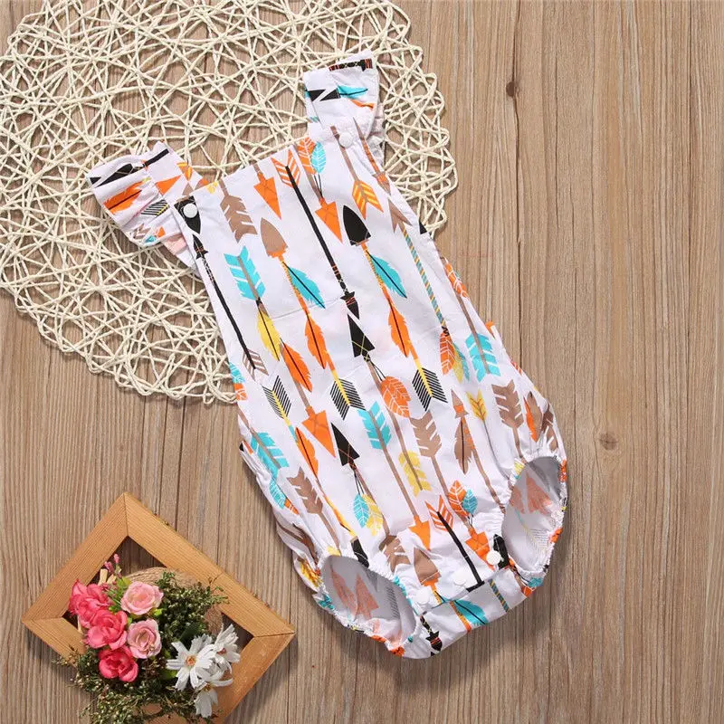 Newborn Toddler Infant Baby Girl Jumpsuit Bodysuit Outfit Sunsuit Clothes | Мать и ребенок