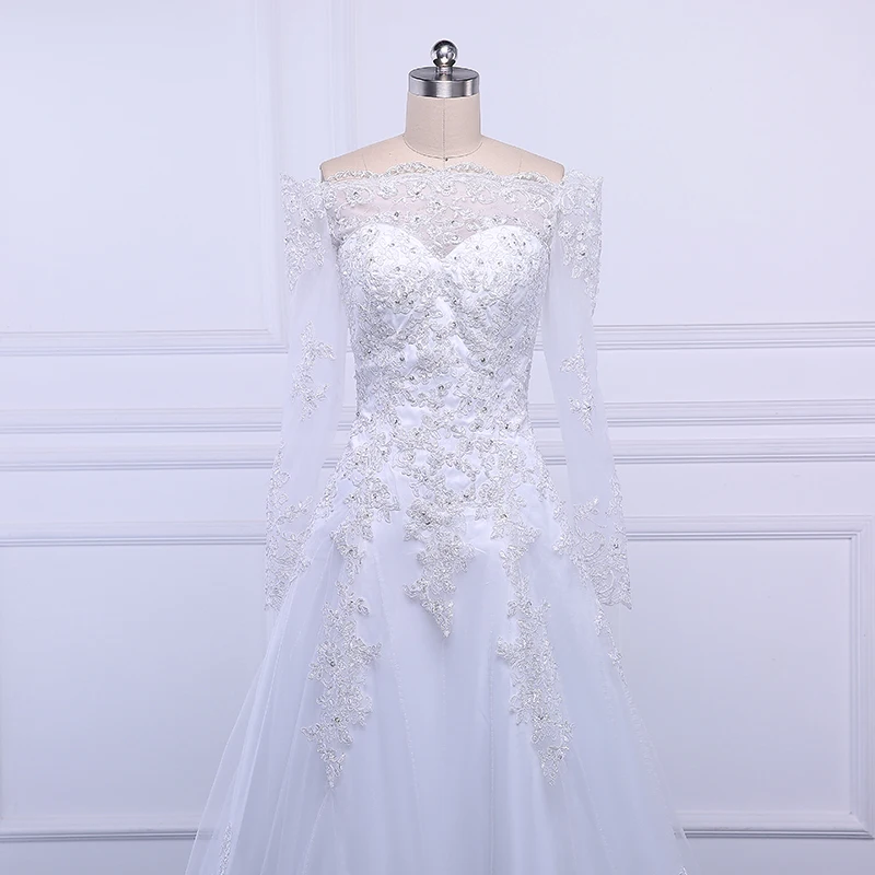 Женское Свадебное Платье Beauty-Emily белое кружевное ТРАПЕЦИЕВИДНОЕ ПЛАТЬЕ с вырезом