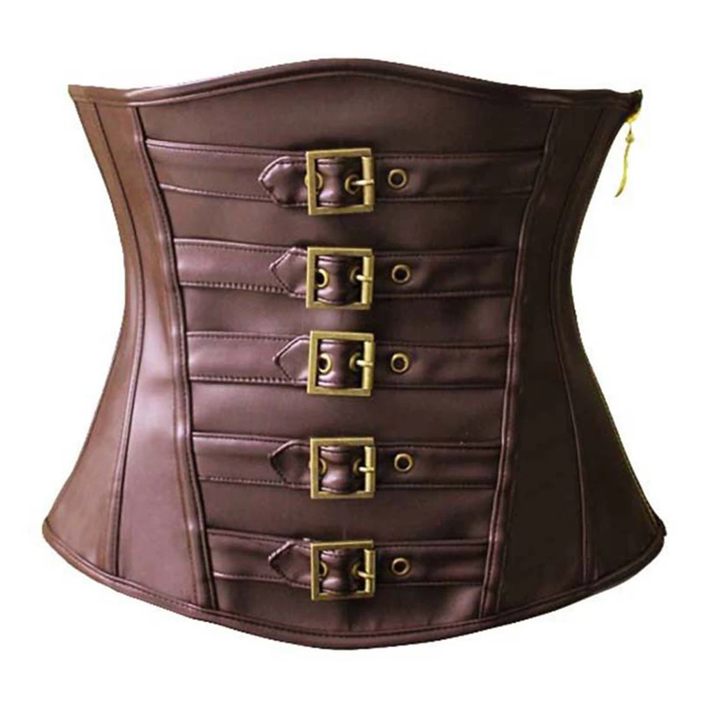 Сексуальный кожаный корсет талии тренажер под грудь Классическая Пряжка
